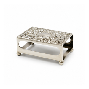 Decorative Silver Metal Matchbox Holder Luxury Embossed <b>Match</b> <b>Box</b> Sleeve Elegant Home Decor Accessory for Candles and Fireplace - Product Image 1