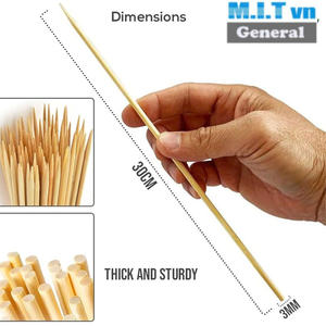 Palos de pincho de bambú desechables de gran oferta, herramienta de barbacoa orgánica Natural en varios tamaños, varios tamaños - Product Image 3