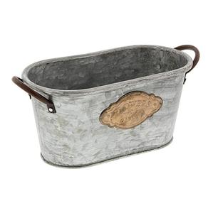 Jardinières galvanisées de qualité supérieure, ensemble de jardinières à fleurs avec poignées en corde pour la décoration intérieure et extérieure - Product Image 3