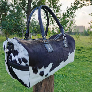 Sac de voyage en cuir de vachette pleine fleur OEM, fabricant de marques privées LHODB-0069 - Product Image 1