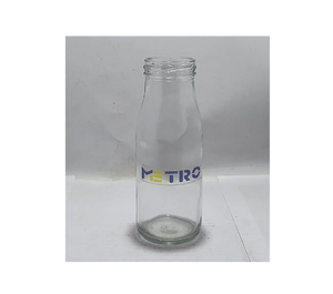 Botella de Vidrio Redonda de 200 ml para Productos Lácteos, Grado Alimenticio, para Leche, Jugo, Bebidas, Reutilizable, Envase de Bebidas, Suministro a Granel Duradero - Product Image 3