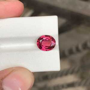 Pierre précieuse naturelle de grenat rhodolite, taille ovale, qualité supérieure, pour la fabrication de bijoux, pierre précieuse en vrac - Product Image 2