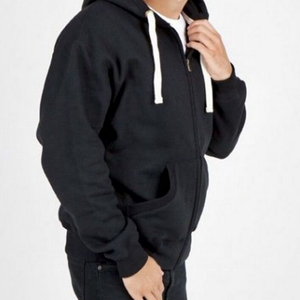 Sajjawal Hip Hop Sudadera con Capucha y Cremallera para Hombre, Ajuste Regular, 100% Algodón, Forro Polar Grueso, Sólido, Transpirable, Ecológico - Product Image 2