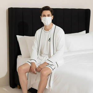 ชุดนอนดีไซน์โดดเด่นสำหรับผู้ชาย กางเกงวอร์มเอวสูงสำหรับออกกำลังกายและพักผ่อน มีกระเป๋า กางเกงออกกำลังกาย กางเกงนอนสำหรับผู้หญิง - Product Image 1