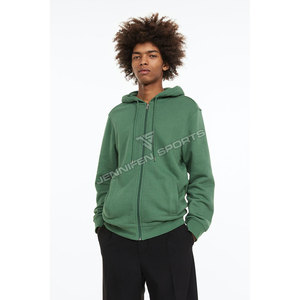 Sudaderas con Capucha Casuales de Invierno para Hombre, con Logotipo Personalizado, Gruesas, Oversize, con Hombros Caídos, Cierre de Cremallera, Transpirables y de Color Sólido - Product Image 3