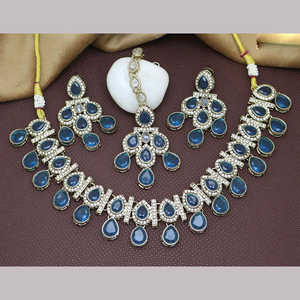 ชุดเครื่องประดับคริสตัลชุบทองสร้อยคอขนาด10581419มล. - Product Image 4