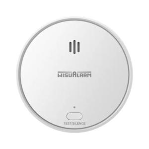 WISUALARM เครื่องตรวจจับควัน สีขาว เซ็นเซอร์โฟโตอิเล็กทริคแบบแยกสเปกตรัม 85dB สัญญาณเตือนการงัดแงะ วัสดุ PC+ABS - Product Image 3