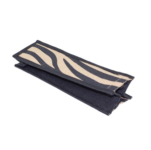Sac en toile de jute pour spiritueux, imprimé texture animale, avec poignée en corde, en jute laminée PP, pour une bouteille de vin ou de whisky, sac de courses - Product Image 4