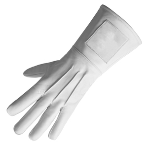 Guantes Masónicos de Algodón y Spandex Blancos, Ecológicos, Duraderos y Transpirables, para la Ceremonia del Arco Real, Fabricados por un Fabricante Masónico - Product Image 5