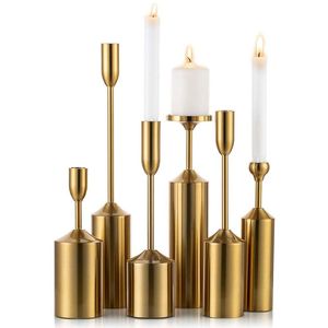 Portavelas Metálico Premium con Acabado Artístico, Ideal para Centros de Mesa de Boda, Hoteles de Lujo y Decoración Moderna del Hogar - Product Image 1