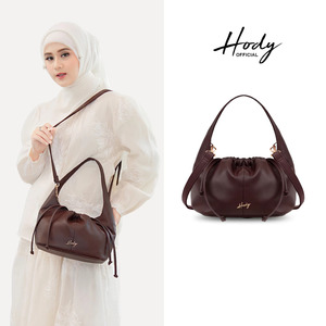 Sac à bandoulière Hody pour femme en cuir véritable avec cordon de serrage, sac à main de luxe tendance, capacité 7L, usage quotidien, Saint-Valentin - Product Image 6