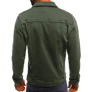Veste en jean pour homme OEM, veste décontractée pour homme, veste d'automne, veste en jean à boutons, veste en jean oversize pour homme - Product Image 2