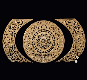 Panel de entrada para boda indio tallado a mano, altura 9 pies - Product Image 2