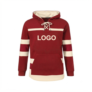 Sweat-shirt unisexe en molleton de coton premium, personnalisé, couleur bordeaux, avec logo brodé de lettres grecques, pour sororité de hockey - Product Image 1