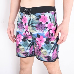 Pantalones Cortos de Playa para Hombre con Logotipo Personalizado, Estampado Floral de Verano, Secado Rápido, con Cordón, Casuales y a la Moda - Product Image 3