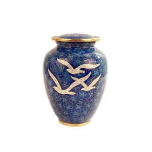 Urnes commémoratives de crémation peintes à la maison pour les cendres humaines, fournitures de funérailles - Product Image 1