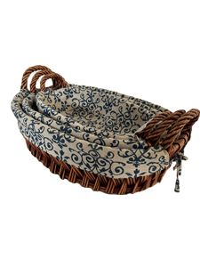 Panier de rangement en rotin tissé à la main, panier de rangement pour collations et fruits avec poignée - Product Image 5