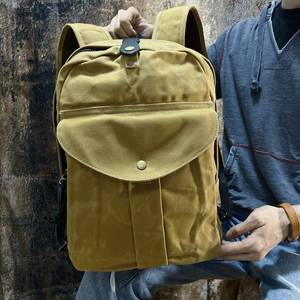 Sac à dos en toile cirée robuste, imperméable, pour voyages et randonnées décontractés - Product Image 6