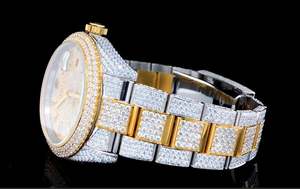 Montre mécanique de luxe personnalisée unisexe moderne en acier inoxydable Hip Hop Moissanite Super White Ice Out de marque BV9015 - Product Image 2