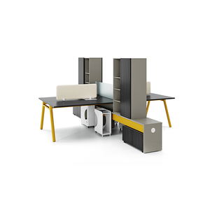 Hiện Đại Acoustic Modular Văn Phòng Máy Trạm 4-10 Người Công Suất 6-8 Tủ Bàn Phân Vùng Đồ Nội Thất Acoustic - Product Image 5