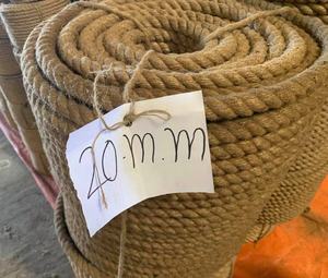 Corde de fil de jute naturel de haute qualité 100% cordes torsadées recyclées écologiques pour la couture et le tissage à la main-Vente en gros - Product Image 4