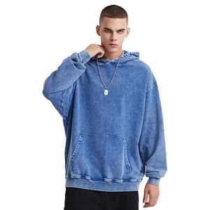 Sweat à capuche personnalisé pour homme et femme, en molleton de coton surdimensionné, style streetwear, vente en gros - Product Image 2