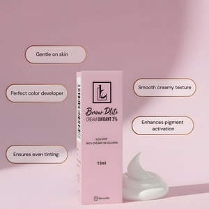Teinture crème-gel hybride professionnelle BROWDLITE, imperméable, longue durée, semi-permanente, multicolores, à base de plantes, double effet cils - Product Image 3