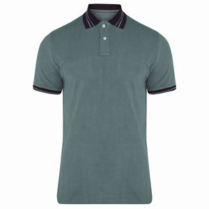 Camisa de Hombre de Punto con Bloques de Color, 100% Algodón, Manga Corta, Formal, Corte Regular, Cierre Frontal con Cremallera, Secado Rápido, Modelo 2026 - Product Image 5