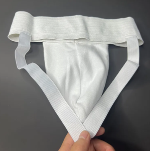 Ceinture de soutien inguinal bleue pour hommes, en polyester et coton, respirante, légère, pour l'entraînement de boxe, toutes saisons, soutien de la taille - Product Image 4
