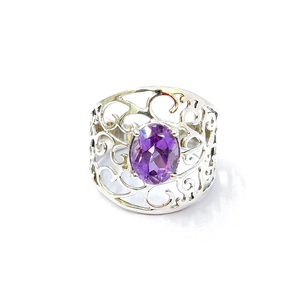 แหวนอเมทิสต์ 5.1 กรัม เครื่องประดับที่หรูหราและมีสไตล์ - Product Image 2