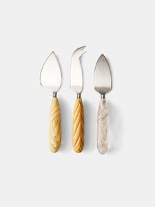 Luxury Epoxy Resin Wood <b>Cheese</b> <b>Knife</b> <b>Set</b> Stainless Steel Blades Eco-Friendly Dishwasher Safe Stylish Serving <b>Cheese</b> Tools - Product Image 3