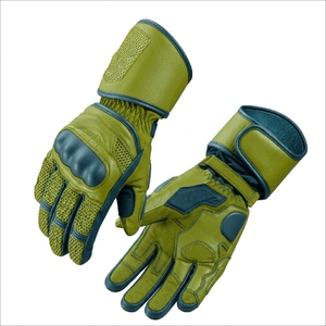 Guantes de Motociclismo de Cuero Perforado, Guantes de Protección para Motocicleta, Guantes de Motocross de Invierno, Regalo para Hombres y Mujeres - Product Image 2