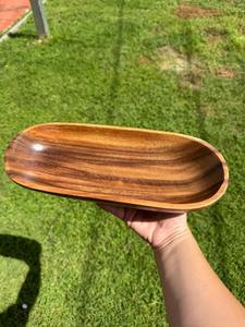 Belladec – Bol artisanal en bois de manguier et d'acacia, écologique et durable, texture naturelle, plateau décoratif en bois, pièce maîtresse - Product Image 5