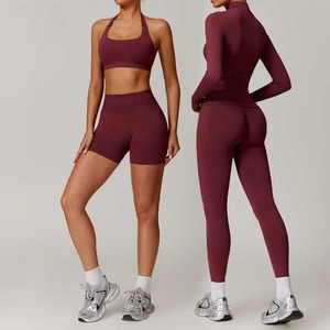 Plus Size Plaid Yoga Set Soft Stretch Outfit Offering <b>Muscle</b> Support Movement Durable Yoga <b>Suit</b> Front Perfect Extended Practice - Product Image 5