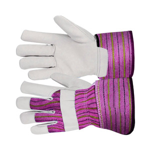 Gants de sécurité en cuir de vachette grainé pour la construction industrielle avec doublure en coton, protection robuste pour les mains des riggers canadiens - Product Image 4