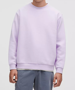 Premium Men's Heavyweight Cotton Fleece Sweatshirt Ribbed Trim Streetwear Crew Neck Design Custom OEM Branding Bulk Wholesale - Product Image 1