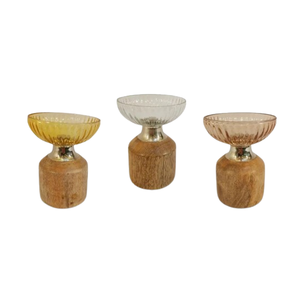 Brûleur d'encens contemporain en métal à imprimé léopard avec base en bois de santal, support d'aromathérapie OSCO INTERNATIONAL Incense - Product Image 6