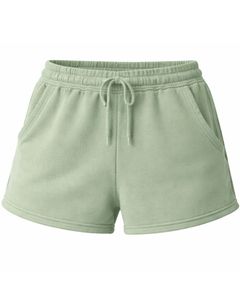 Manufacturer Women Sage Green Cotton Fleece <b>Shorts</b> Elastic Waist Casual Summer Lounge Wear Custom Manufacturer Premium Quality - Product Image 1