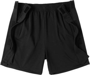 Custom Men's Adaptive Tear-Away Mid Elastic Waist 100% Cotton Canvas 220g Smart Casual Eco-Friendly Breathable Board Shorts - Product Image 1