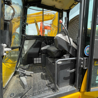 Excavadora de cadenas mini Komatsu PC56 usada en buen estado, excavadora hidráulica de 5 toneladas para construcción de jardines, en stock.