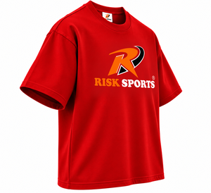 Camiseta Deportiva Roja Personalizada con Logotipo Frontal, Cuello Redondo, Manga Corta, 180 Gramos, Estilo Deportivo para Uso en Grupo - Product Image 3