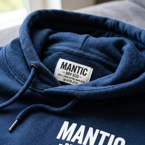 เสื้อฮู้ดซิปแบบย้อมสีเอซิดสำหรับผู้ชาย ตกแต่งด้วยแพทช์ปักลายแบบวินเทจ ผ้าฝ้าย 100% เหมาะสำหรับฤดูหนาว - Product Image 5
