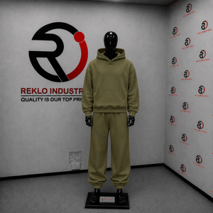 Olive Oversized Tracksuit Unisex Plain Pullover Hoodie Jogger Pants Set Loose Fit Casual Streetwear <b>Winter</b> Lounge <b>Wear</b> Out Solid - Product Image 3