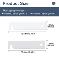 WE3M51 WE3M52 Naylon Tambur Rulman Kaydırağı ve Çamaşır Kurutma Makinesi Yedek Parça Seti, AP2041852, PS266747, AP5645214 yerine geçer