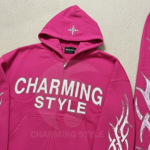 Wholesale 2 Piece Set Sports Polyester Vintage Acid Wash Track Suit Men Slim Fit Tracksuit <b>Zip</b> up Hoodie and <b>Trouser</b> - Product Image 3