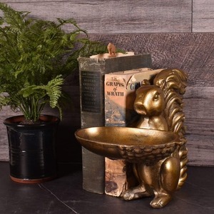 ชามโลหะรูปกระรอกสไตล์วินเทจ งานแฮนด์เมดขัดเงา ของตกแต่งบ้าน - Product Image 5