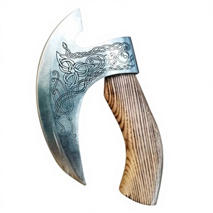 Cuchillo para Pizza Artesanal de Acero al Carbono de Grado Industrial con Mango de Madera de Palisandro, 10 Pulgadas de Longitud Total, para Uso en Cocina Exterior - Product Image 1