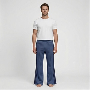 Manufacturer Heavyweight Jogger Stripe Loose Wide Leg Baggy Sweat Pants Flared Stacked Sweatpants <b>Men</b> <b>Winter</b> <b>Trousers</b> <b>Men</b> - Product Image 1