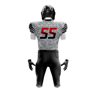 Uniforme de football américain à la mode, nouveau style unique, 100% polyester, prix de gros, dernier design, uniforme de football américain - Product Image 2