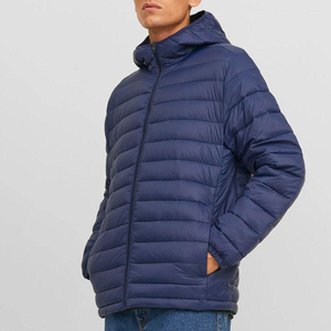 Veste matelassée à capuche pour homme, légère, isolante thermiquement, pour la randonnée en plein air, les voyages et la protection contre le froid - Product Image 1